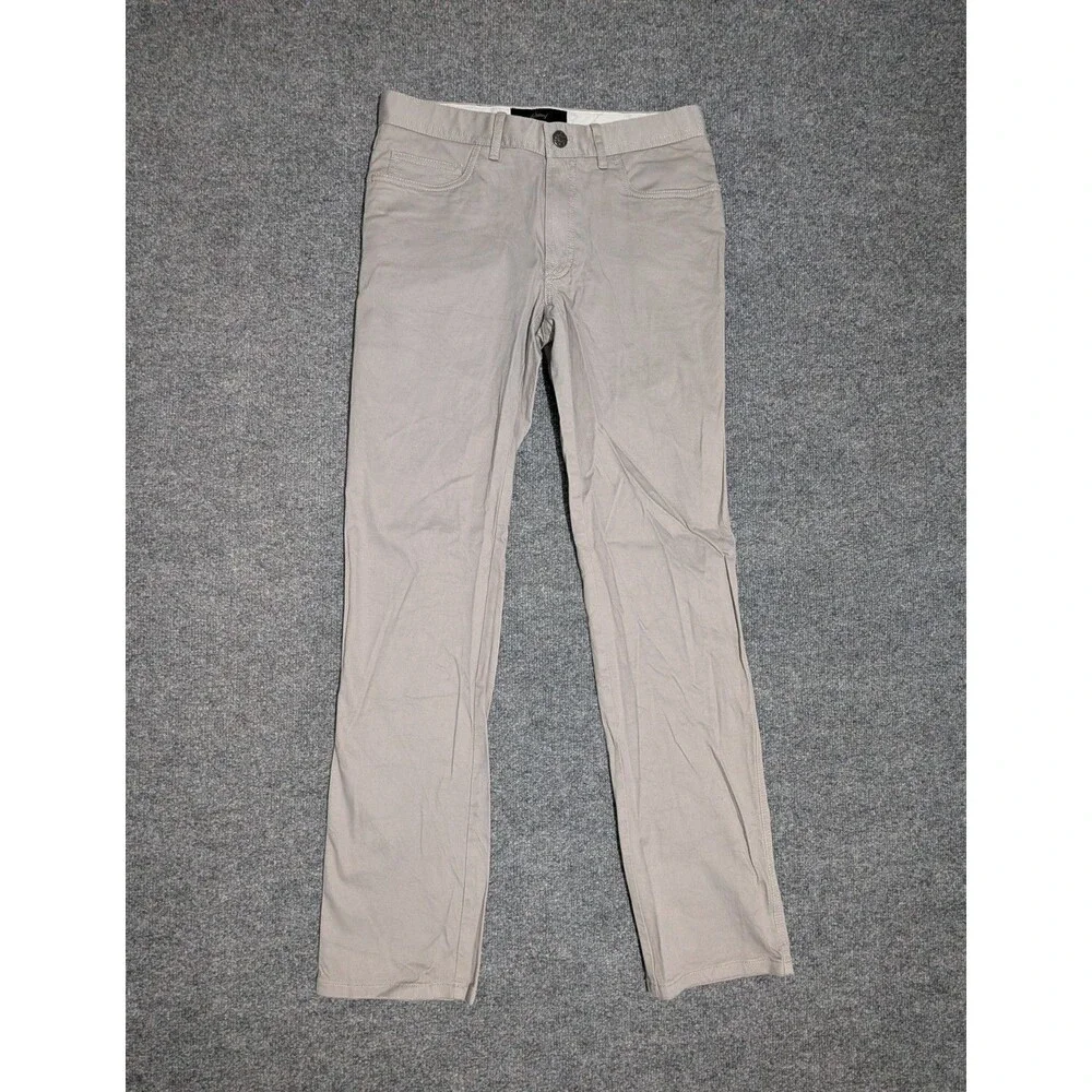 Brioni Stelvio Pants Mens 34 (31x33) Straight Leg Gray